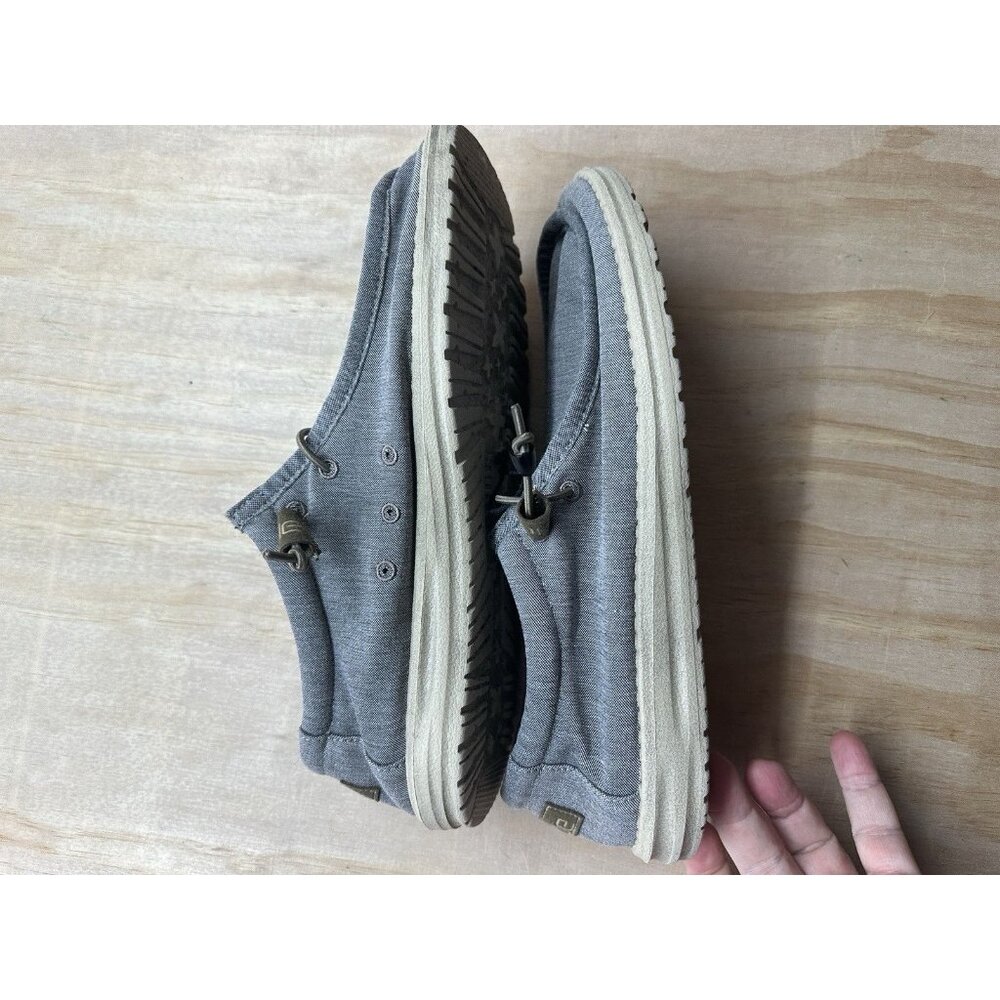 Hey Dude Wally Mens L Stretch Slip-0n Shoes Size 11 Color Steel Gray Comfort - Picture 4 of 6